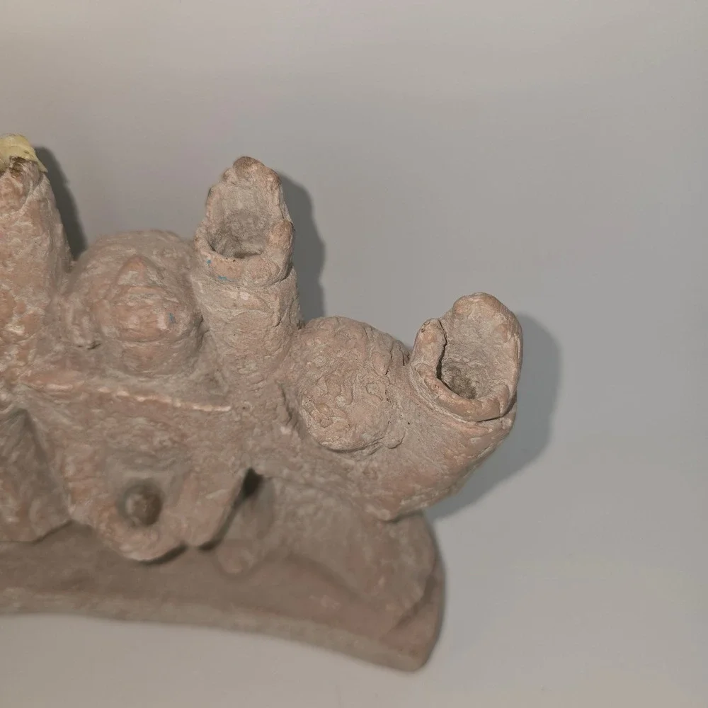 Vintage Ellen Lord Stone Hanukkah - Austin Productions Mid Century Sculpture